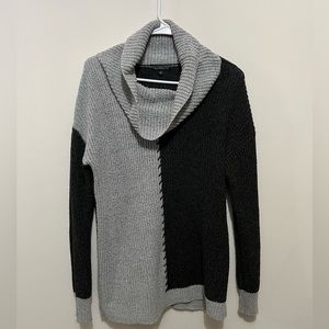 Gray Cowl Neck Sweater